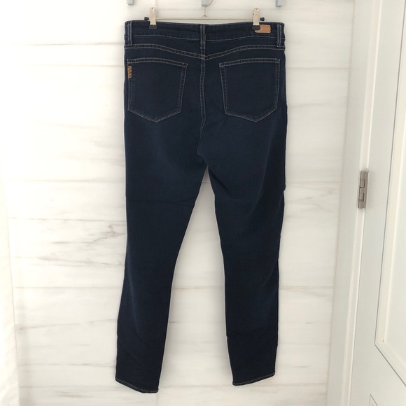 Paige Dark Blue Stretchy Skinny Jeans - Picture 7 of 10